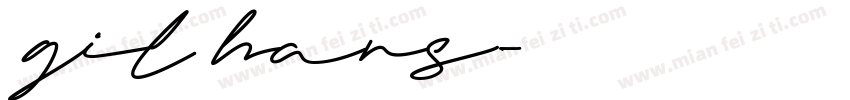 gil hans字体转换